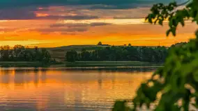Zachód słońca nad jeziorem Tałty w Mikołajkach, czerwiec 2023 r. - zdjęcie 24