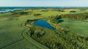 Mazurskie pola i łąki z lotu ptaka, czerwiec 2023 r. - zdjęcie 32