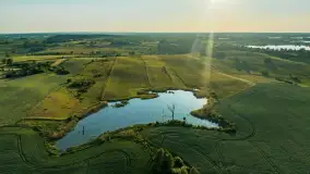 Mazurskie pola i łąki z lotu ptaka, czerwiec 2023 r. - zdjęcie 17