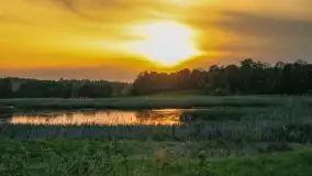 Zachód słońca nad jeziorem Dejgunek, maj 2023 r. - zdjęcie 5