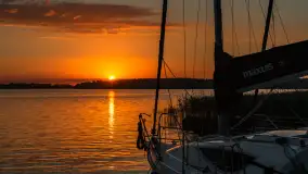 Zachód słońca nad jeziorem Święcajty, sierpień 2023 r. - zdjęcie 16