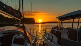 Zachód słońca nad jeziorem Święcajty, sierpień 2023 r. - zdjęcie 12