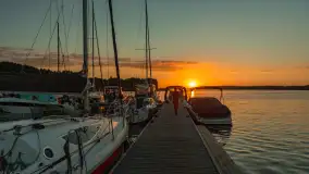 Zachód słońca nad jeziorem Święcajty, sierpień 2023 r. - zdjęcie 5