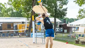 Otwarte Mistrzostwa Węgorzewa w Siatkówce Plażowej Mężczyzn - Sztynort 2023 - zdjęcie 43