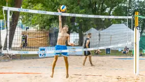 Otwarte Mistrzostwa Węgorzewa w Siatkówce Plażowej Mężczyzn - Sztynort 2023 - zdjęcie 29