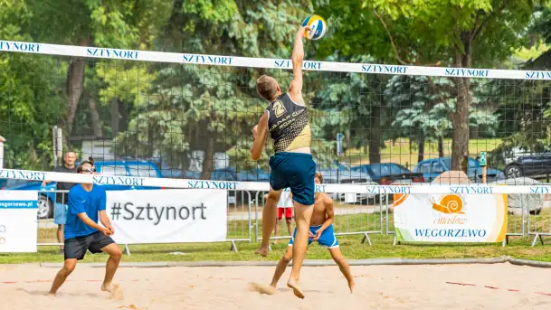 Otwarte Mistrzostwa Węgorzewa w Siatkówce Plażowej Mężczyzn - Sztynort 2023 - zdjęcie 9