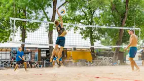 Otwarte Mistrzostwa Węgorzewa w Siatkówce Plażowej Mężczyzn - Sztynort 2023 - zdjęcie 24