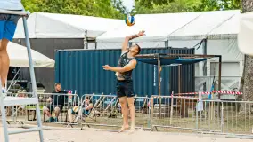 Otwarte Mistrzostwa Węgorzewa w Siatkówce Plażowej Mężczyzn - Sztynort 2023 - zdjęcie 50