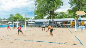 Otwarte Mistrzostwa Węgorzewa w Siatkówce Plażowej Mężczyzn - Sztynort 2023 - zdjęcie 91