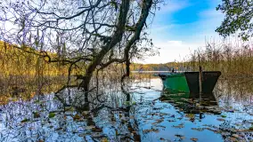 Złota mazurska jesień w Mrągowie nad jeziorem Juno - zdjęcie 9