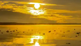 Wschód słońca nad jeziorem Dobskim, listopad 2023 r. - zdjęcie 23