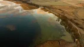 Wschód słońca nad jeziorem Dobskim, listopad 2023 r. - zdjęcie 26