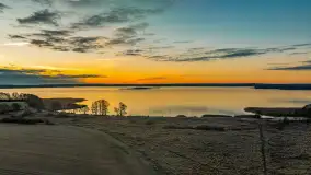 Wschód słońca nad jeziorem Dobskim, listopad 2023 r. - zdjęcie 58