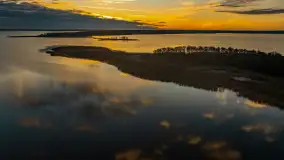 Wschód słońca nad jeziorem Dobskim, listopad 2023 r. - zdjęcie 49