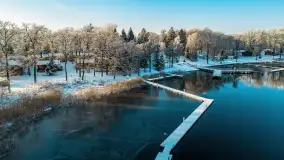 Zimowa wersja Mazur w okolicach Łabędziego Ostrowia i jeziora Kisajno - zdjęcie 53