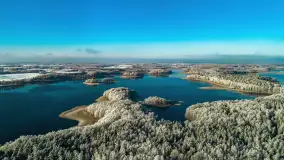 Zimowa wersja Mazur w okolicach Łabędziego Ostrowia i jeziora Kisajno - zdjęcie 39