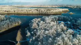 Zimowa wersja Mazur w okolicach Łabędziego Ostrowia i jeziora Kisajno - zdjęcie 77