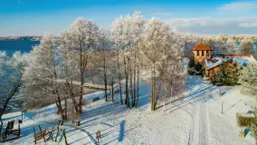 Zimowe Mazury nad jeziorem Święcajty w Ogonkach, listopad 2023 r. - zdjęcie 21