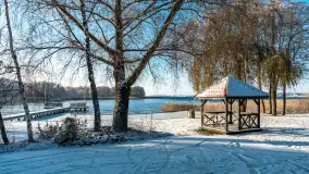 Mazurska biała jesień w porcie Ognisty Ptak, listopad 2023 r. - zdjęcie 12