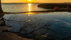 Zachód nad jeziorem Niegocin, listopad 2023 r. - zdjęcie 21