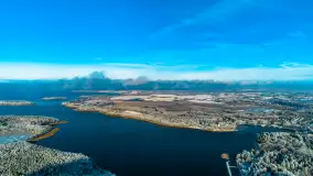 Jeszcze raz zima z drona nad Kisajnem i Święcajtami, listopad 2023 r. - zdjęcie 27