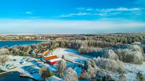 Jeszcze raz zima z drona nad Kisajnem i Święcajtami, listopad 2023 r. - zdjęcie 10