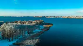 Jeszcze raz zima z drona nad Kisajnem i Święcajtami, listopad 2023 r. - zdjęcie 6