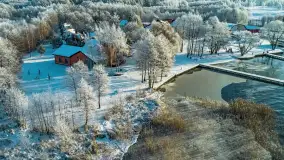 Jeszcze raz zima z drona nad Kisajnem i Święcajtami, listopad 2023 r. - zdjęcie 30