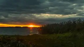 Cieniutki... zachód słońca nad jeziorem Dargin, listopad 2023 - zdjęcie 8