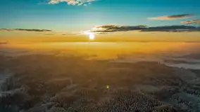 Wschód słońca w okolicach wsi Podlasie, grudzień 2023 r. - zdjęcie 34