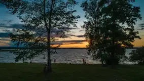 Zapomniany zachód słońca w Pierkunowie z drona, lipiec 2020 r. - zdjęcie 3