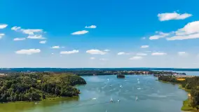 Zdjęcia Mazur z lotu ptaka na różnych ujęciach, sezon 2022 r. - zdjęcie 7