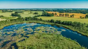 Mix zdjęć Mazur z lotu ptaka, sezon 2023 r. - zdjęcie 1