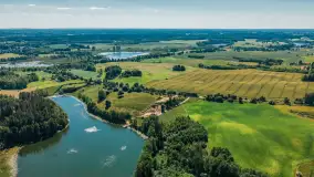 Mix zdjęć Mazur z lotu ptaka, sezon 2023 r. - zdjęcie 2