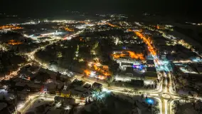 Zimowy Kętrzyn w nocy, styczeń 2024 r. - zdjęcie 15