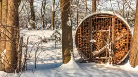 Zimowo i przed zachodem słońca na przystani Harsz Zdorkowo - zdjęcie 14