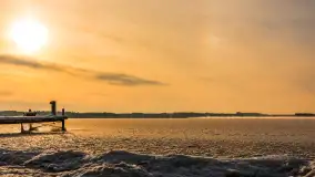 Uroki zimy nad jeziorem Dargin w porcie Dziki Harsz - zdjęcie 20