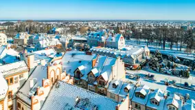 Zimowy Pisz na ujęciach z drona, styczeń 2024 r. - zdjęcie 26