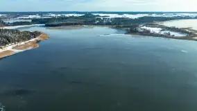 Różne miejsca na Mazurach na zimowych zdjęciach z drona, styczeń 2024 r. - zdjęcie 5