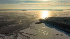 Różne miejsca na Mazurach na zimowych zdjęciach z drona, styczeń 2024 r. - zdjęcie 14