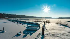 Jezioro Bełdany i Mazurski Raj w zimowej scenerii, styczeń 2024 r. - zdjęcie 45