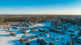 Bełdany, Piaski i Mazurski Raj z lotu ptaka, styczeń 2024 r. - zdjęcie 38