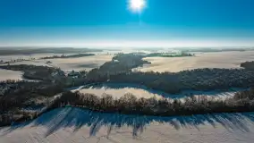 Zimowa rzeka Dajna niedaleko Wilkowa, styczeń 2024 r. - zdjęcie 33