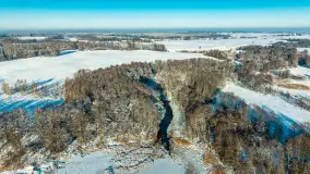 Zima nad rzeką Dajna, witajcie na bajecznych Mazurach, styczeń 2024 r. - zdjęcie 26