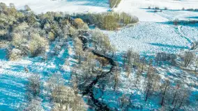 Zima nad rzeką Dajna, witajcie na bajecznych Mazurach, styczeń 2024 r. - zdjęcie 38