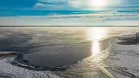 Zima nad jeziorem Dargin, styczeń 2024 r. - zdjęcie 7