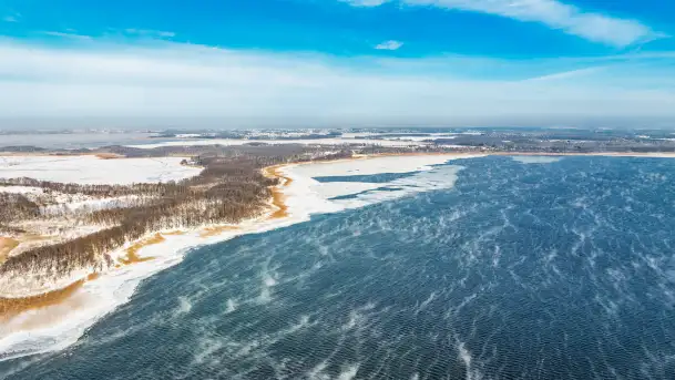 Zima nad jeziorem Dargin, styczeń 2024 r. - zdjęcie 11