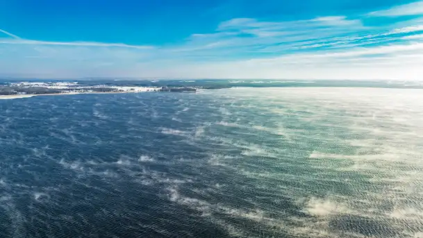 Zima nad jeziorem Dargin, styczeń 2024 r. - zdjęcie 9