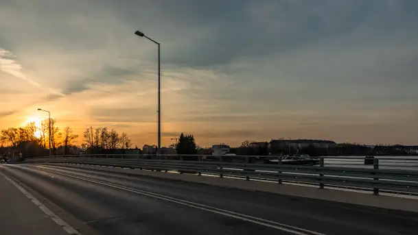 Zachód słońca w Mikołajkach, luty 2024 r. - zdjęcie 9