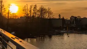 Zachód słońca w Mikołajkach, luty 2024 r. - zdjęcie 24